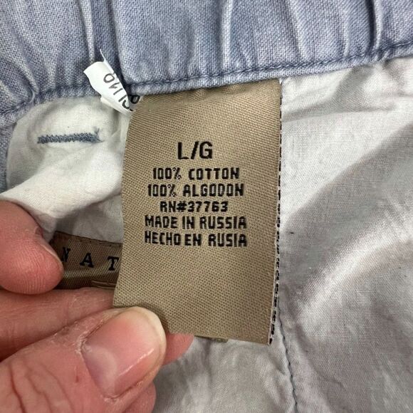 Natural Issue Light Denim Look Cotton Shorts Mens Size Large - Picture 5 of 7